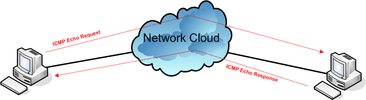 Figure 4:  ICMP ping command (Active Measurement)