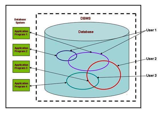 A generic high level view of a Database Management System