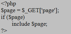 Example of File Inclusion Vulnerability