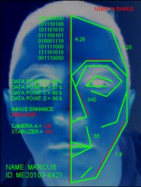 Figure - Example of face recognition scan [Vijayenthiran, 2008].