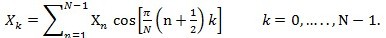 Eq.2 DCT-II formulation